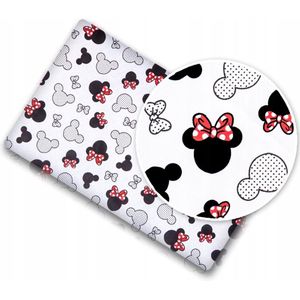 Hoeslaken Junior 100% Katoen- Minnie muis - 140x70 cm