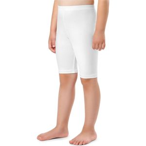 Merry Style Meisjes Leggings - Sport - Vrijetijdsbroek – Kort - Katoen – Sportbroek – Wit - 110 – MS-MS10-353-LE