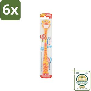 Aquafresh Tandenborstel voor Melktanden - 4 Kleuren - Zachte Borstelkop - Voordeelverpakking - 6 stuks - Tandenpoetsen kinderen - Kinder tandenborstel