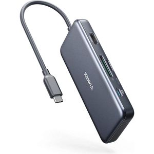 341 USB C-hub adapter 7-in-1 4K HDMI Power Delivery 100W USB C 2 USB A 5 Gbps microSD SD MacBook Air MacBook Pro XPS