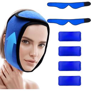 WNHB® Koelpads gezichtsgel - handsfree cold pack - pijnverlichting bij tandpijn kaakpijn gezichtsoedeem en na operaties
