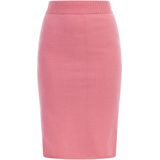 Mymo - Gebreide Midi-rok - Roze - Dames
