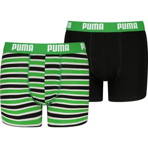 Puma Basic Boxer Boxershort met print en strepen, jongenskinderondergoed, set van 2