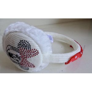 Witte oorwarmers van Minnie Mouse