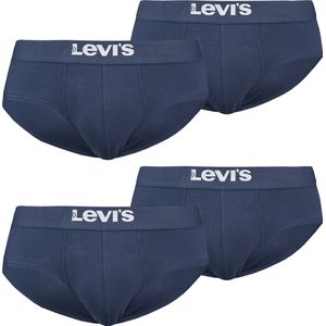 BOXERS 4-pack Levi's effen basis herenslips, gemaakt van biologisch katoen