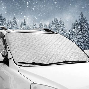 Voorruitafdekking magneet opvouwbare autoafdekking winterafdekking ijsbeschermingsfolie vorst sneeuw zon 190 x 100 cm