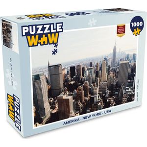 Puzzel Amerika - New York - USA - Legpuzzel - Puzzel 1000 stukjes volwassenen