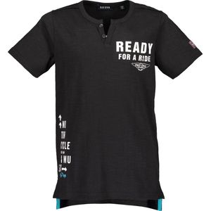 Blue Seven Jongens T-shirt - zwart - Maat 152