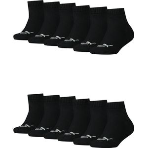 12 PACK Puma KIDS Quarter Socks sneakermaat 27 - 38 voor meisjes en jongens