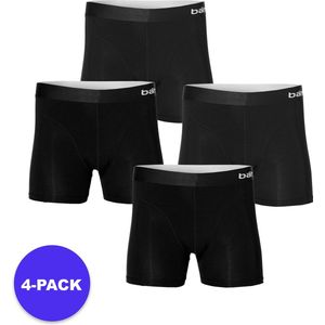 Apollo (Sports) - Bamboe Boxershort Heren - Zwart - Maat XL - 4-Pack - Voordeelpakket
