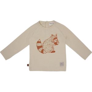 Frogs and Dogs - Raccoon Shirt LS Baby | Capuccino - Katoen - Maat 62