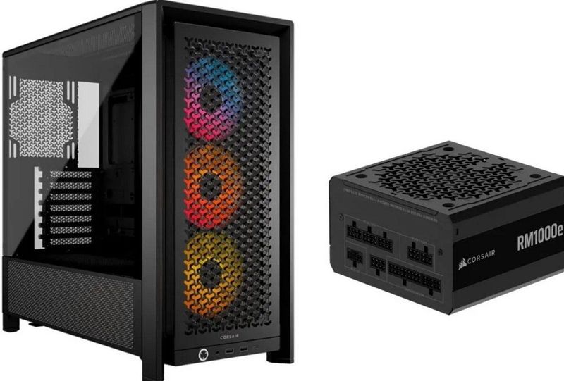 Corsair - Componenten Combo - Behuizing 4000D RS ARGB - Voeding RM1000e
