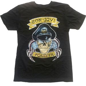 Bon Jovi - Forever Heren T-shirt - L - Zwart