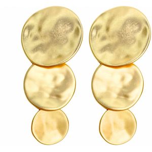 Clip oorbellen -trio -goudkleurig- geen gaatje- Charme Bijoux