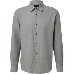 Hemd - Gestreept - Fijn Katoenflanel - Regular Fit - Licht Elastisch