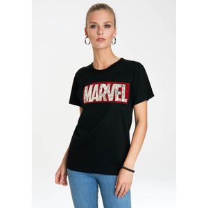 Logoshirt T-Shirt Marvel Comic Block Logo