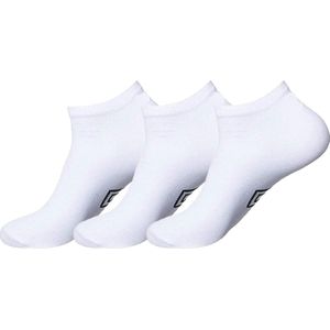 Umbro sneakersokken – enkelsokken – 3 paar – maat 40-46 – wit – sokken dames en heren – unisex - Cadeau