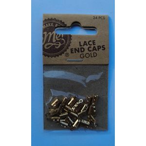 Veter Eindkappen - Goud - 24 Stuks - Metalen Afwerking Voor Veters Sieraden En Tassen