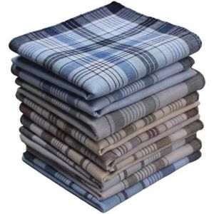 Zakdoeken - 100% katoen - 10-pack - Zacht - Ademend - Herenzakdoeken - 38 cm x 38 cm