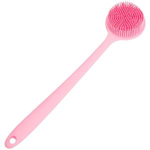 Ergonomische doucheborstel - siliconen - 1 stuk - 38 cm x 8,4 cm