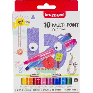 Bruynzeel Kids Multi Point viltstiften set 10