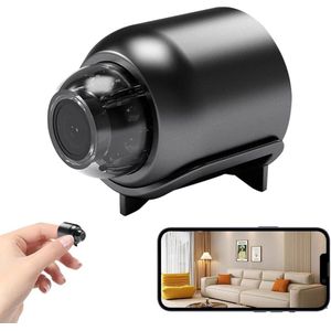 Spionagecamera 1080P WiFi verborgen camera draadloos met bewegingsdetectie en app-bediening - Beveiligingscamera voor binnen - Mini oppascamera - Geheime camera