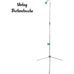 Tuindouche - Buitendouche - Douche op Tripod - In hoogte aanpasbaar : 175/215 CM - INCL Grondpin - Aansluiting: 1/2 en 3/4