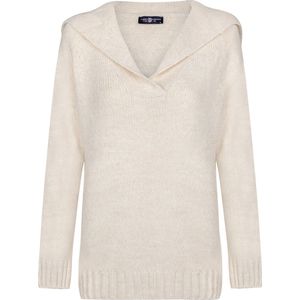 Jimmy Sanders Trui - Sweater Sjaalkraag Dames Ecru - S