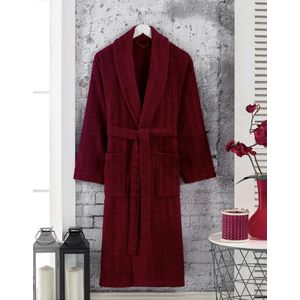 Lubna Home Triga Badjas L-XL Zacht Katoen Triga Badjas L-XL STONE ROOD