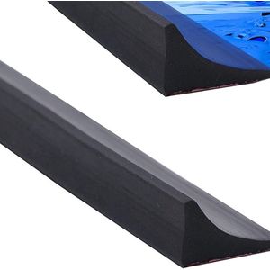 KZQ Waterdichte strip - Douchedrempel - Opvouwbare douchedam - Douchedrempel waterstopbarrière en retentiesysteem - Houdt water binnen de drempel - Scheiding nat/droog (zwart)