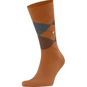 Burlington Edinburgh gedessineerd wol sokken heren bruin - maat 40-46