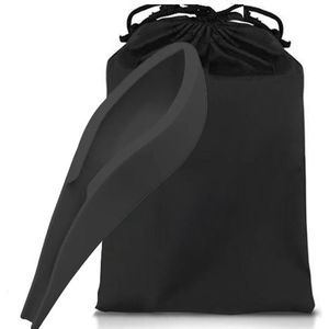 Plastuit - Herbruikbaar - Incl. Hygiënisch Tasje - Met Plastuit geschikt voor Vrouwen - Siliconen Urinaal - Plastuitje - Mannen en Vrouwen Urinoir - Plaszak - Urinaal - Flexibel siliconen - Zwart