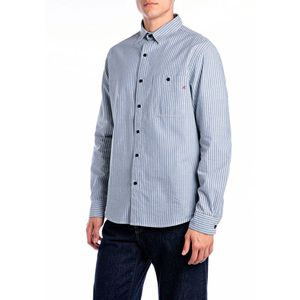 Overhemd - Gestreept - Katoen - Lange Mouwen