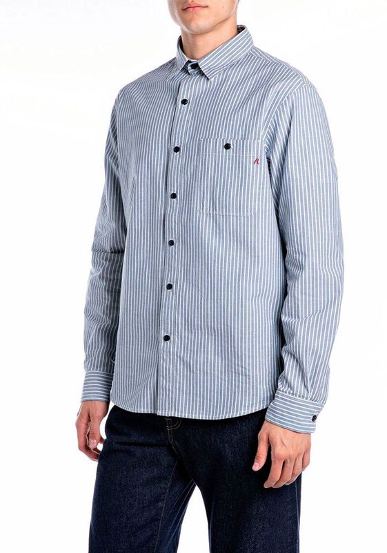 Overhemd - Gestreept - Katoen - Lange Mouwen