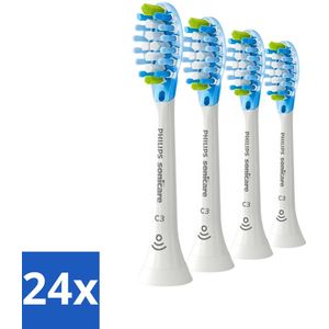 Philips Sonicare - Opzetborstels - C3 Premium Plaque Defense - Grondige Reiniging - 4 opzetborstels - HX9044/17 - Voordeelverpakking - 24 stuks