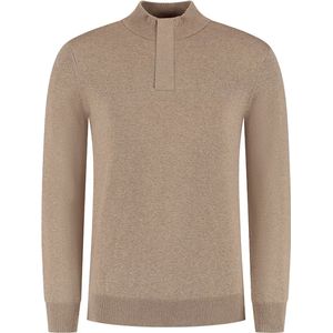 Pure Path - Pullover - Zwart - Regular Fit - Half Zip Knitwear