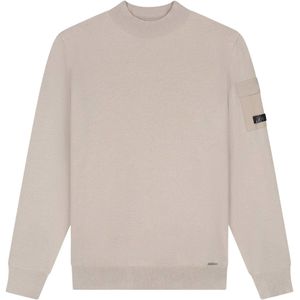 Malelions - Knitted Pocket Mockneck - Sand - Knitwear