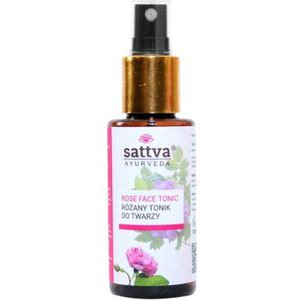 Sattva - Rozenwater Gezichtsspray - 100 ml - Natuurlijk Gezichtswater voor Rijpe en Onzuivere Huid