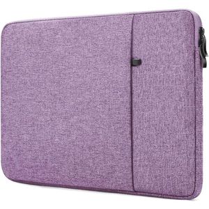 Famanu 13-inch laptophoes voor 2024-2022 MacBook Air 13,6 inch met Apple M3 M2 Chip & 2022 MacBook Pro 13,3 inch M2 Chip Accessoire Reizen Dragen Canvas Tas Cover Eenvoudige Case, Paars