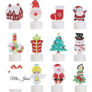 Mrs. Jones 12 x LED kerstkaarsen-LED theelichtjes-heldere kaars-kerstverlichting-veilig en helder-feestjes-thuis .