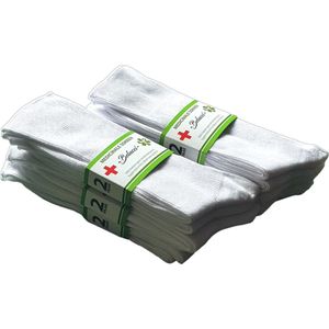 Belucci Katoenen Diabetes Sokken 12 Paar Wit Maat 47/50