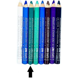 D'Donna - Jumbo Oogschaduw en Oogpotlood met puntenslijper - Super Fat Eye Liner Marker - Waterproof - Groen - 1 stuks
