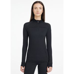 LeMieux Shirt Aspen Herringbone Baselayer Black - 40 | Winterkleding ruiter