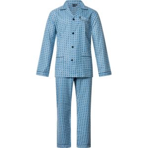 Gentlemen Heren Flanel Pyjama Marine met print- maat 60