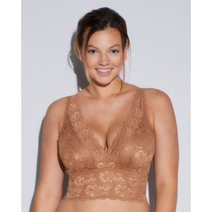 Cosabella NSN Curvy Plungie Longline Bralette 1385 - Maat M - Bruin