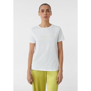 Shirt - Jersey - Motiefprint - Ronde Hals - Kwartmouw