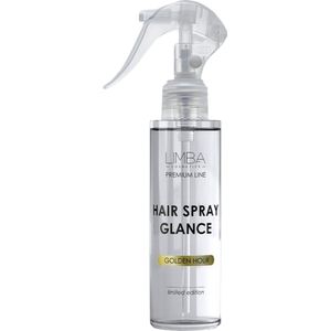 Limba Cosmetics – Premium Line – Haar Spray Glance GOLDEN HOUR – Parfum en Thermische Bescherming – 120 ml
