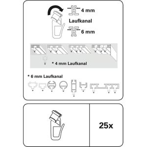 - Duo X-runners wit 25 stuks voor GARDINIA - Witte Duo X-runners set van 25 stuks met GARDINIA - 25 stuks Duo X-runners in het wit met GARDINIA - Complete set van 25 witte Duo X-runners met GARDINIA