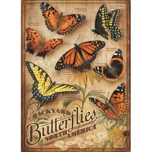 Cobble Hill puzzel Backyard Butterflies - 500 stukjes