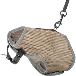 Trixie softtuig voor kat met riem taupe 24-42x120 cm